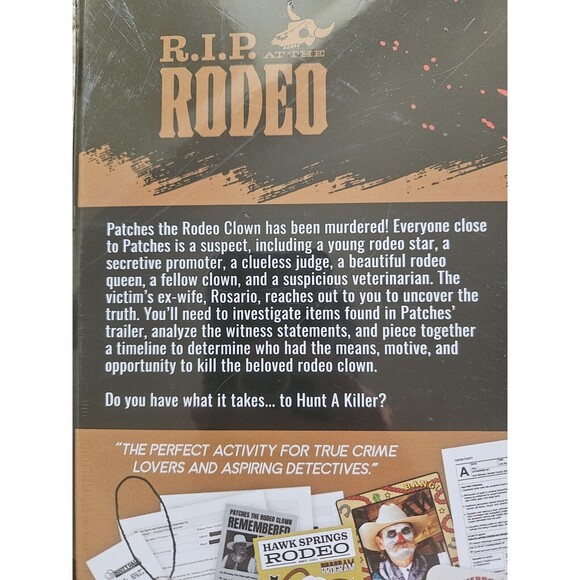 Hunt A Killer RIP At The Rodeo Board Game - Picture 4 of 4
